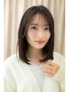 カバーヘア 上尾西口店(COVER HAIR) シースルーバング前下がり内巻きワンカールZ上尾20代30代40代