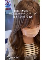 トリコ心斎橋(trico) ビフォー有!顔周りデザインオーダーNO.1韓国風前髪!ヨシンモリ