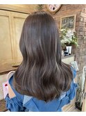 透明感カラー×シルバーベージュ