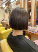 顎ライン丸みボブ