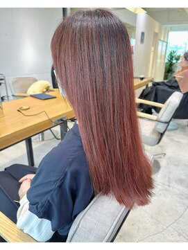 ルイス 宝塚(Luis) 大人可愛い20代30代40代小顔 ブリーチなしピンクカラー