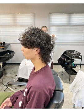 ボルド(MEN'S HAIR SALON BORDO) マッシュウルフ×波巻きスパイラル