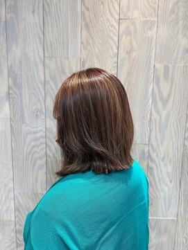ヘアートゥリース 武蔵小杉店(hair trees) 外ハネ×ハイライト