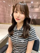 ルームバイシー 新宿(Loom. by Sea)&nbsp;韓国風前髪/シルキーベージュ/グレージュカラー/斜めバング