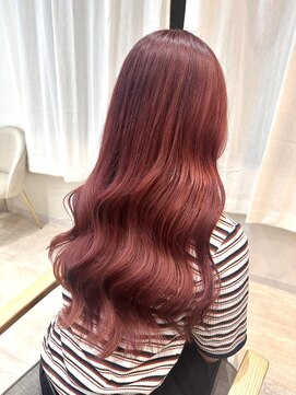 エルバイラビス 大宮(elu by lovis) 《ゆい》レッドカラー/ワインレッド/レイヤーロング/前髪