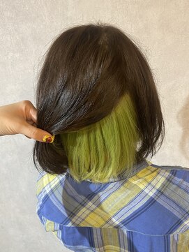 シアン(CYAN) 【CYAN】#10代#20代#インナーカラー#ボブ