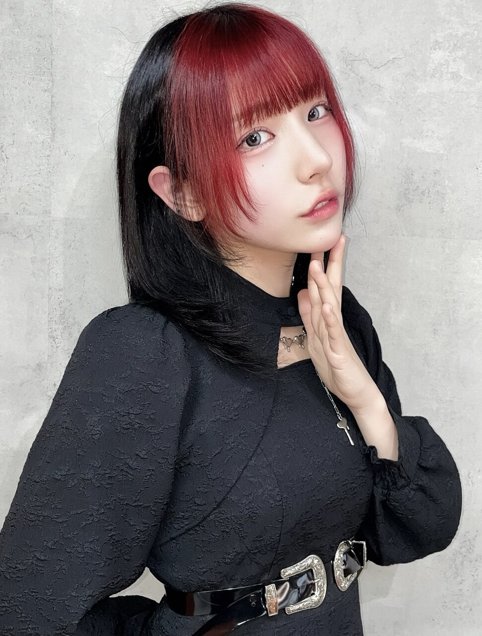 赤黒ロングボブレイヤー：L205167037｜ボヤージュニケ(Voyage Nike)の