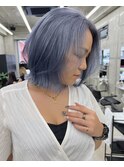 【LINOET 名古屋】佐藤まいら 色気のあるブルーシルバー