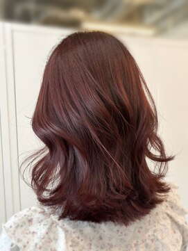 アリュウル 表参道(ALLURE) チェリーピンクカラー×レイヤーカット　佐藤