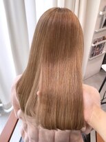 フォルテ ティアラ 横浜店(FORTE TIARA)&nbsp;透明感ピンクベージュ/ブリーチ有Wカラー/髪質改善カラー