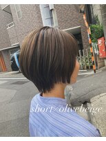 レイリー(LAiLy)&nbsp;コンパクト　ショート　オリーブ