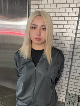 エニフォーイーストハム(Eni for eastham) ブリーチカラー/ブロンドベージュ/レイヤーカット