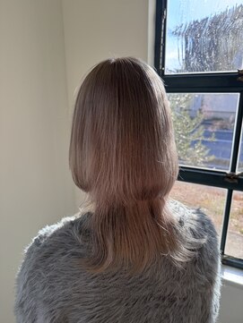 エクファ ヘア シェリル 草津 南草津店(ex-fa hair cherir) 黒髪ボブルフネビージュ小顔ワンレンスペインカール