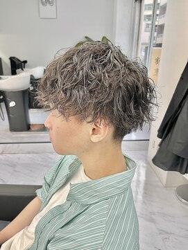 ジーナ 流山おおたかの森(Zina) シャドウパーマ波巻きツイストスパイラルパーマ緩めメンズパーマ