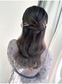 【池袋駅西口・ヘアセット】ハーフアップ・結婚式