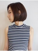 内巻きボブ☆エレガンス☆ブラウン髪質改善トリートメント本厚木
