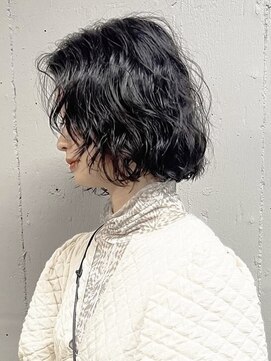 タロ(TALO) 【TALO】アゴラインボブ×顔まわりレイヤー×パーマ