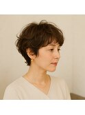 SOUPREXニュアンスパーマ　ショートボブ　30代 40代 50代 60代