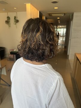 フェイス 大船(FACE) ボブパーマ×ハイライトカラー /コノミ.大船