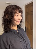 ウェーブパーマ/ミディアムパーマ/伸ばしかけパーマ