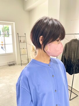 ジュベ 別府店(juve.) 別府ショートボブ顔まわりレイヤーカット髪質改善カラー30代