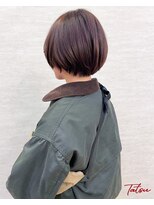 ネウィ 大分中央町店(newi)&nbsp;ピンクブラウンの柔らかショートボブ