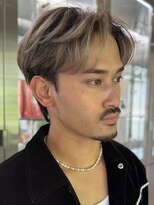 サンクマーケット 渋谷(cinq MARKET) 渋谷メンズケアブリーチチョコレートブラウンセンターパート◆