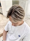 欧風バレイヤージュ20代30代40代◎シャドールーツフェザーパーマ