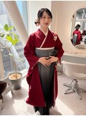 袴着付け/袴/卒業式着付け/着物/袴着付/袴ヘアセット/袴ヘア