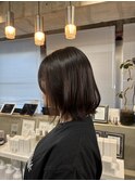レイヤーボブ × 縮毛矯正