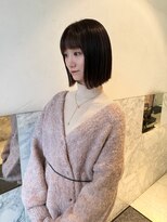 アクシス 栄店(`AXIS)&nbsp;馬渕ミルクティーブロンド/ダークブルー/デジタルパーマ/栄