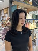 顔周りレイヤー×髪質改善トリートメント