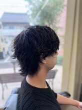 キューブ(HAIR MAKE Cube)&nbsp;ニュアンスパーマ×ウルフミディ