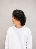 メンズサーフカール×センターパート