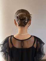 アイノワ 泉佐野店(ainowa)&nbsp;パールアクセの上品シニヨン