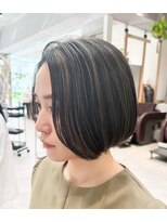 ユニークバイケンジ 町田(unique KENJE) バッサリイメチェン!ハイライト×大人上品前下がりボブ K12