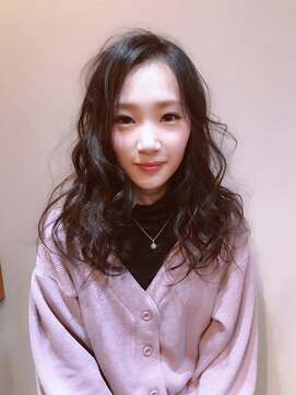 ヘアアトリエオット(hair atelier 8 otto) 柔らかい雰囲気のバイオレットカラー