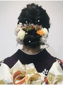 着物ヘアセット  成人式