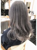 アッシュグレージュイルミナカラー☆ブリーチデザインカラー