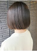 透明感カラー/アッシュグレージュ/ボブ/イルミナカラー/