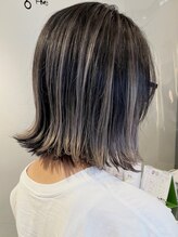 ヨハ ヘア パートナー(YOHA hair PARTNER) ◎コントラストシルバーバレイヤージュ　@shoki_yoha