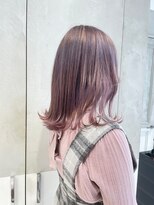 ガリカ(Gallica kinshicho)&nbsp;ミルクティーピンク/ダスティーピンク/外ハネミディアムヘア