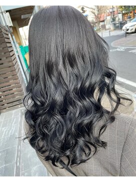 ユニーク(UniQ) ブルーブラック×髪質改善トリートメント