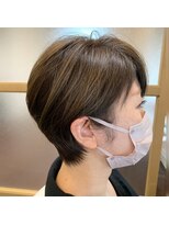 マーズソレイユラモード(mars soleil la mode) 大人可愛いクールショート耳かけサイドバング似合わせカット◎1