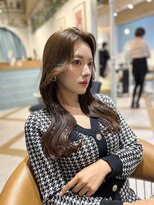 ロンド ストラーダ 心斎橋(Lond strada)&nbsp;韓国前髪顔周りロング×デザインカラー[心斎橋/髪質改善]