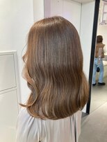 ゲーム 原宿店(GAME)&nbsp;ダブルカラーミルクティーベージュカラーケアブリーチ韓国ヘア