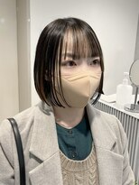 フォト イケブクロ(foto IKEBUKURO) インナーカラー/切りっぱなしボブ/前髪カット/グレージュ/池袋