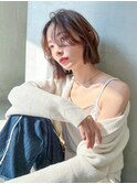 顔周り/前髪カット×韓国風レイヤーカット×ボブ[ボブ]