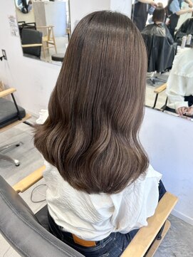 ビューバイネオリーブ 用賀店(Beau'r by neolive) 大人ガーリーダークアッシュ似合わせカットミディアムレイヤー