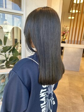 ポジ(poji) 髪質改善カラー 艶カラー ブラウンカラー ミディアム